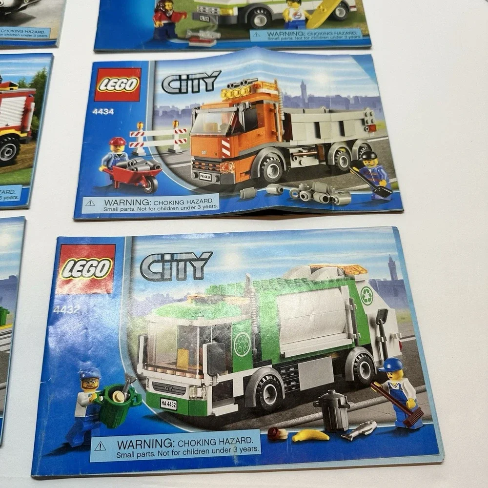 LEGO City Instruction Manuals Set of 8 Different Models